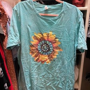 Sunflower Turquoise T-shirt 3XL